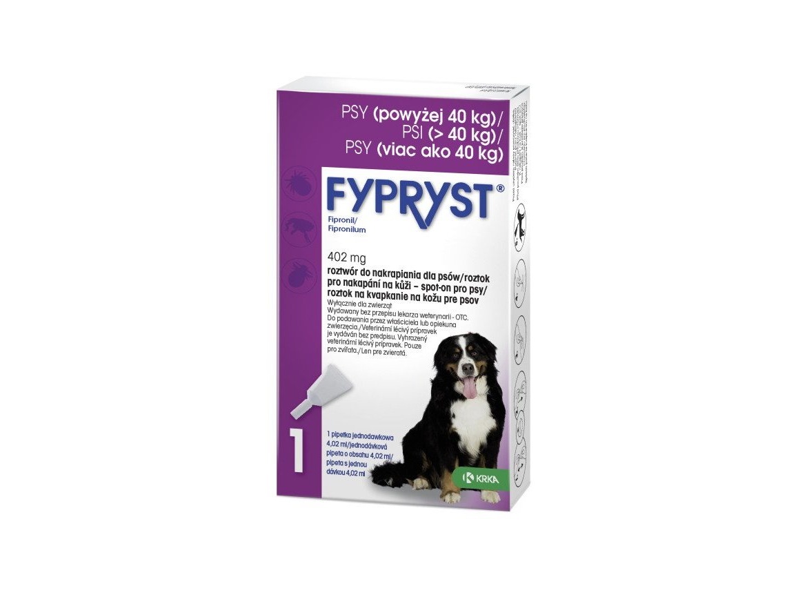 Scobax Fypryst Spot-on Dog XL 402mg sol 1x4,02ml (nad 40kg)
