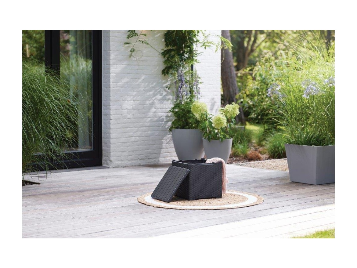 Keter Zahradní stůl  Vigo grafitový s úložným prostorem