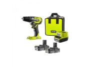 Aku 18 V bezuhlíková příklepová vrtačka + 2x 2Ah baterie + nabíječka ONE+ Ryobi R18PD5-220S