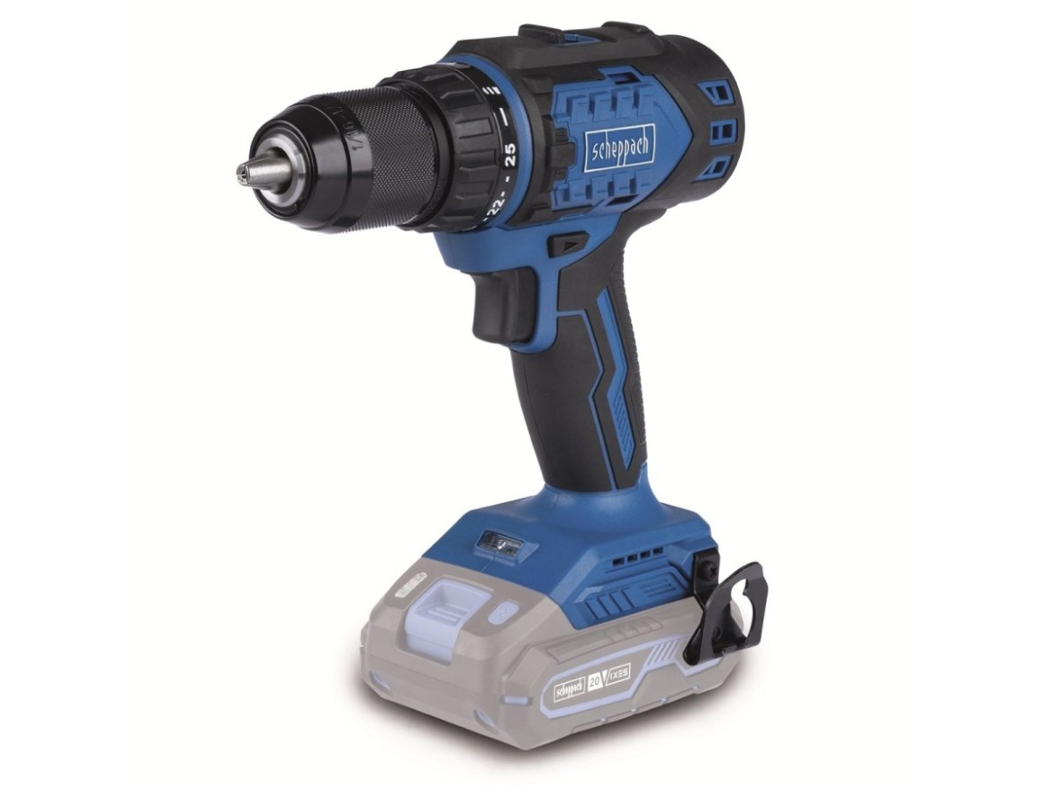 20 V IXES aku vrtací šroubovák (bez baterie a nabíječky) Scheppach BC-DD60-X