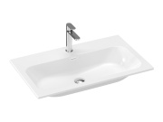 Ravak Umyvadlo Chrome Slim 80 keramické, s otvorem pro baterii, s přepadem, bílá