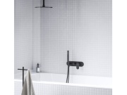 Ravak EL 065.20BLM.O2.RB07D.+S Podomietková batéria 2-cestná pre R-box, so sprchovým setom, Black Matt