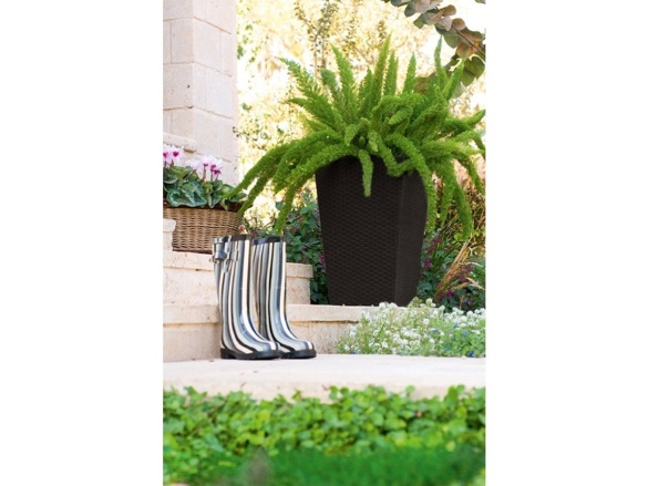 Keter Květináč Rattan Planter M - hnědý