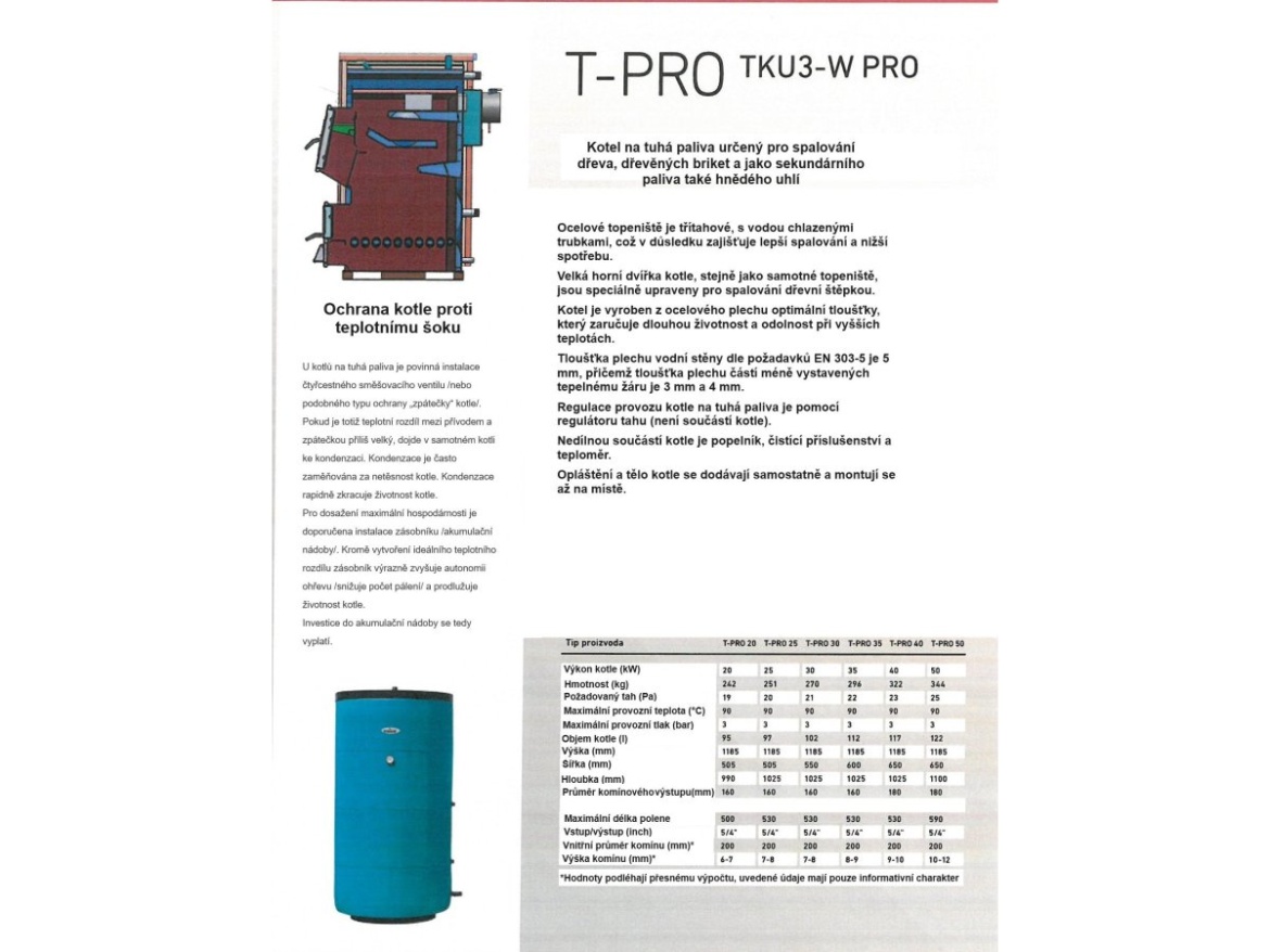 Szilárd tüzelésű kazán Termomont TKU 3 - W PRO