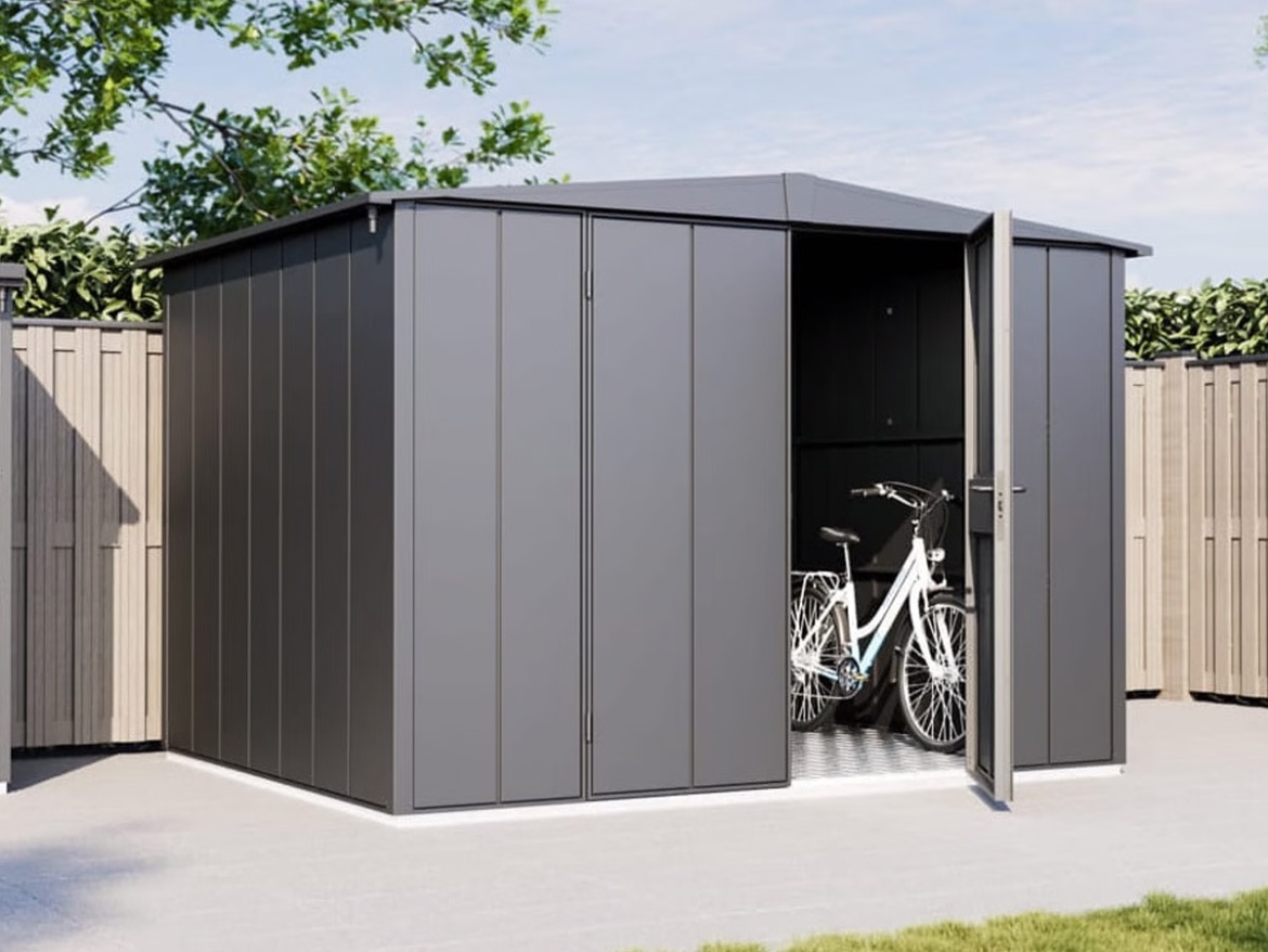 Plechový zahradní domek Hörmann Berry Modern sedlová střecha