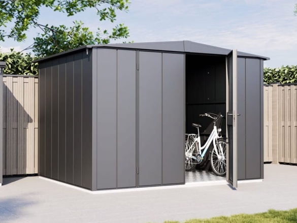 Plechový zahradní domek Hörmann Berry Modern sedlová střecha