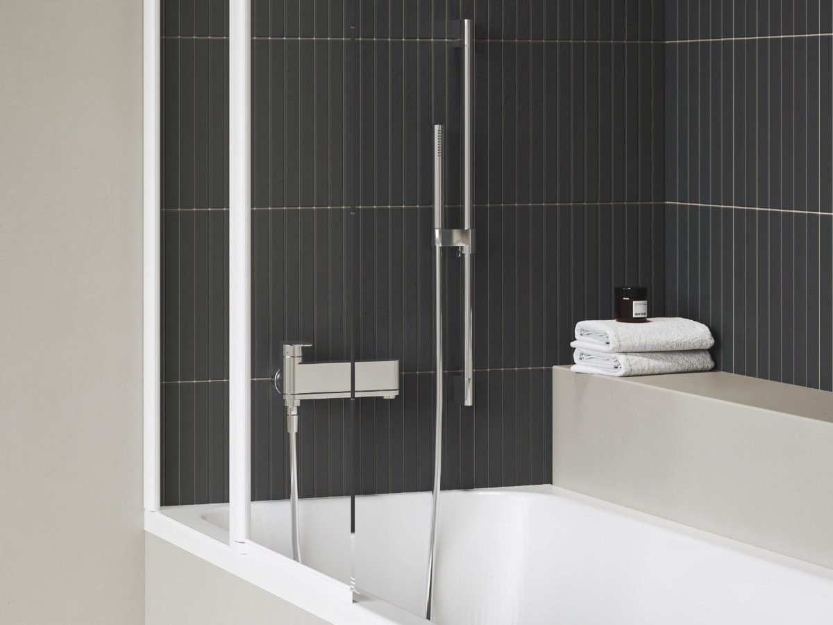 Ravak CR II 022.20BL Vanová nástěnná baterie bez sprchového setu, černá