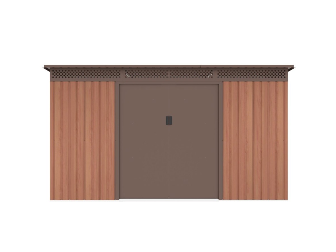 G21 Zahradní domek  GRAH 700 - 340 x 206 cm, hnědý