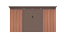 G21 Zahradní domek  GRAH 700 - 340 x 206 cm, hnědý
