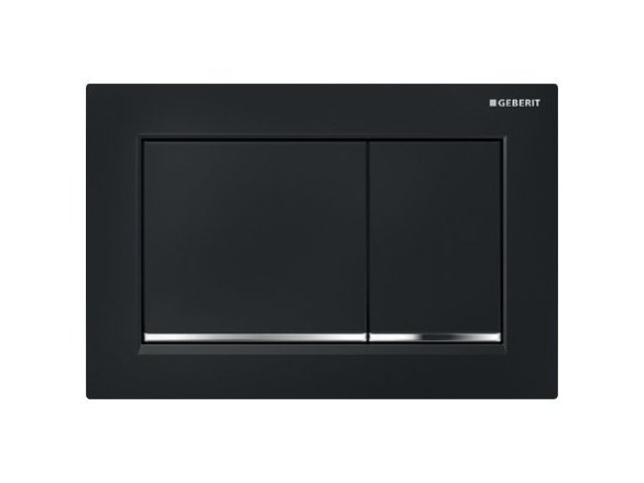 Geberit Deska ovládací GEBERIT OMEGA 30 černá/chrom lesk, 115.080.KM.1