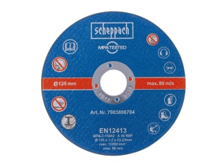 Elektromos szerszámok –  Scheppach Řezný kotouč 125mm