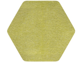 Čalouněné panely –  Luna Hexagon 6x15 cm svetlo zelená