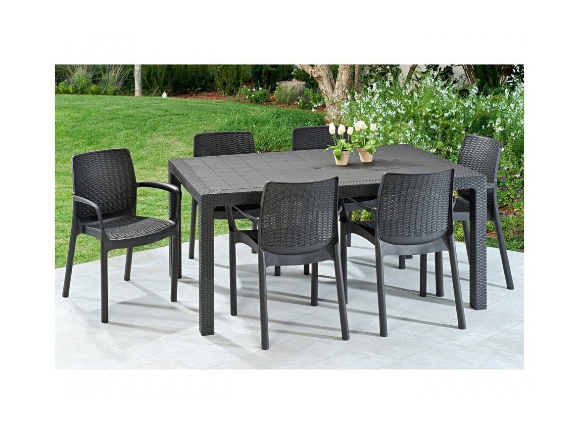 Keter Zahradní set BALI/MELODY 6+1 - grafit