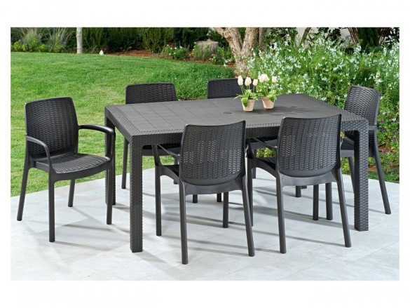 Keter Zahradní set BALI/MELODY 6+1 - grafit