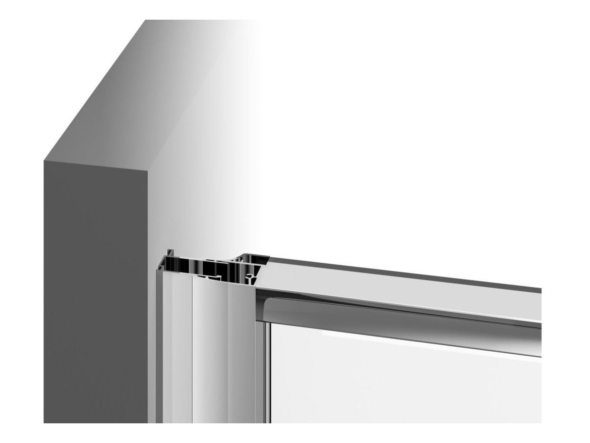 Ravak PDOP2 110, čierna+transparent