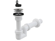 Alcadrain Umyvadlový sifon A412 s výpustí 63 mm, odpad 40 mm,  A412-DN40