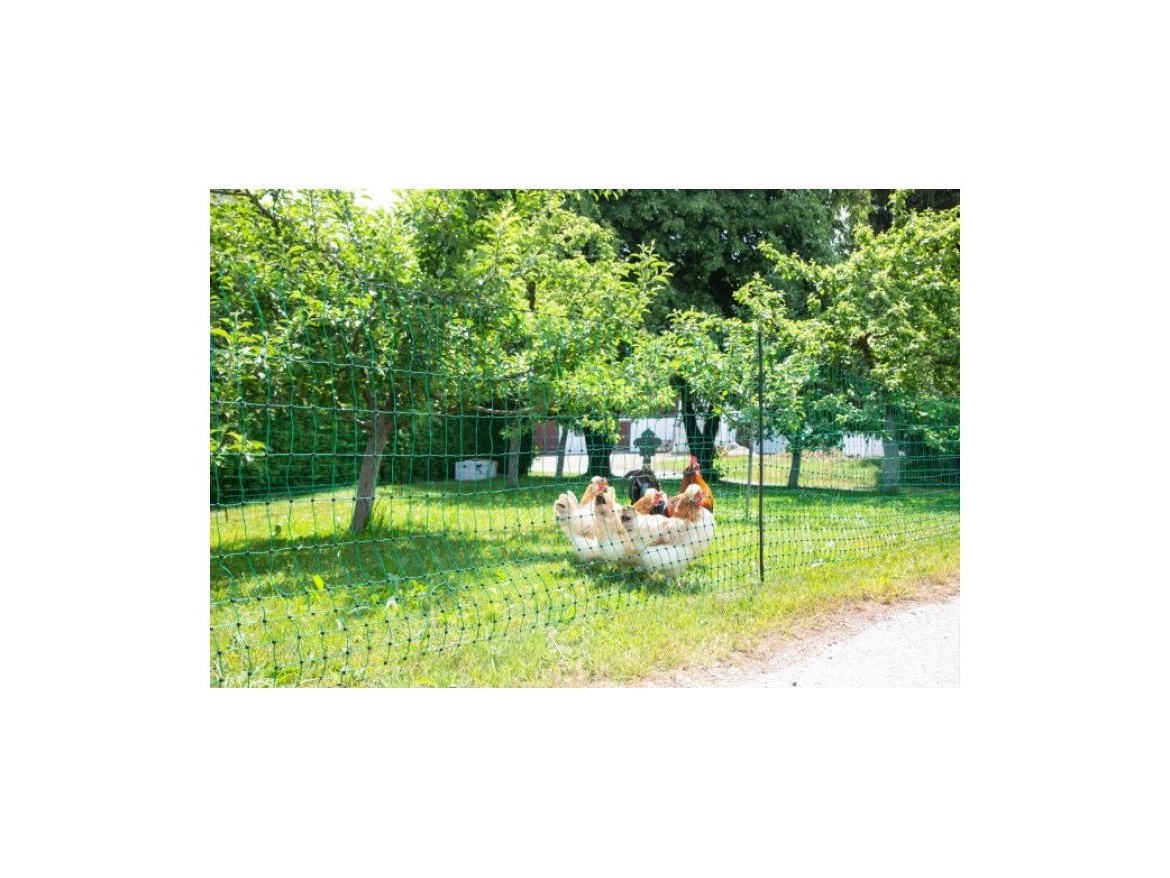 Scobax Síť premium nevodivá pro drůbež 122 cm, 50 m, zelená