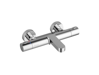 Vodovodní baterie –  Ravak TE 023.00CR Termostatická vaňová nástenná batéria bez sprchového setu, chróm