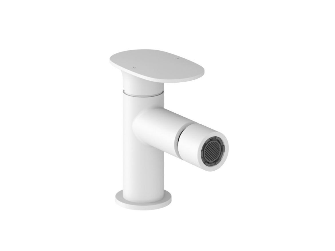 Ravak SG 056.10WHM Bidetová stojánková baterie 125 mm bez výpusti, bílá matná