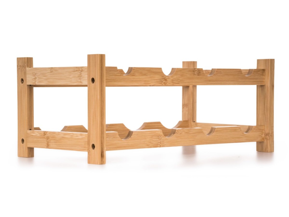 G21 Stojan na víno  na 8 lahví, bambusový