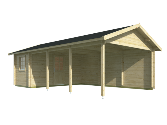 Tuindeco Ever Carport/Storage | 44mm | impregnated yellow