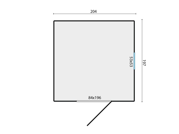 Drevený záhradný domček Tuindeco Olaf