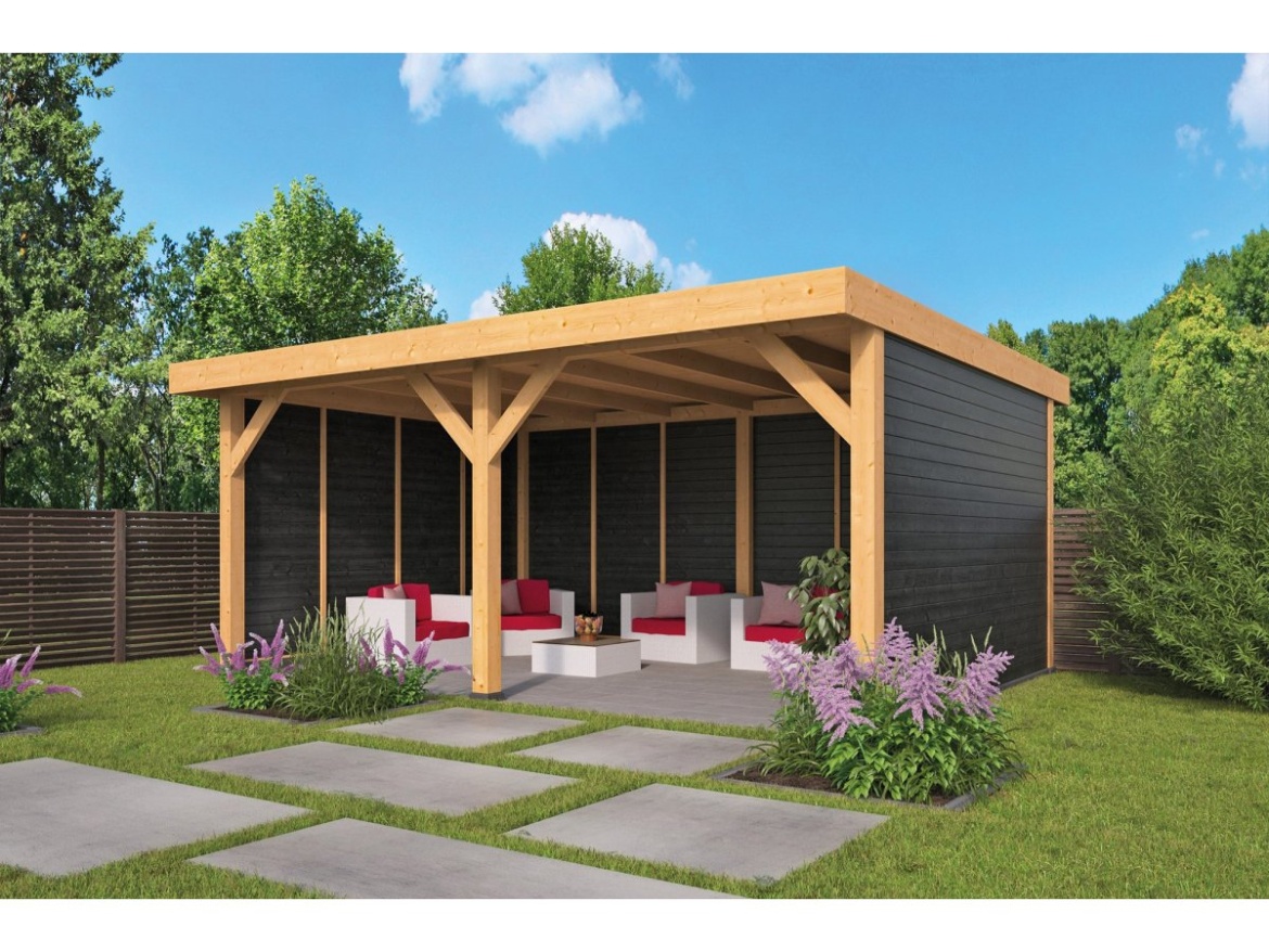 Tuindeco Dalfsen DIY Flat Roof black impregnated