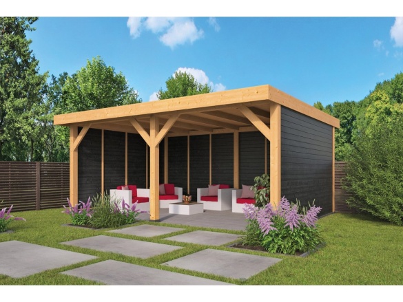 Tuindeco Dalfsen DIY Flat Roof black impregnated