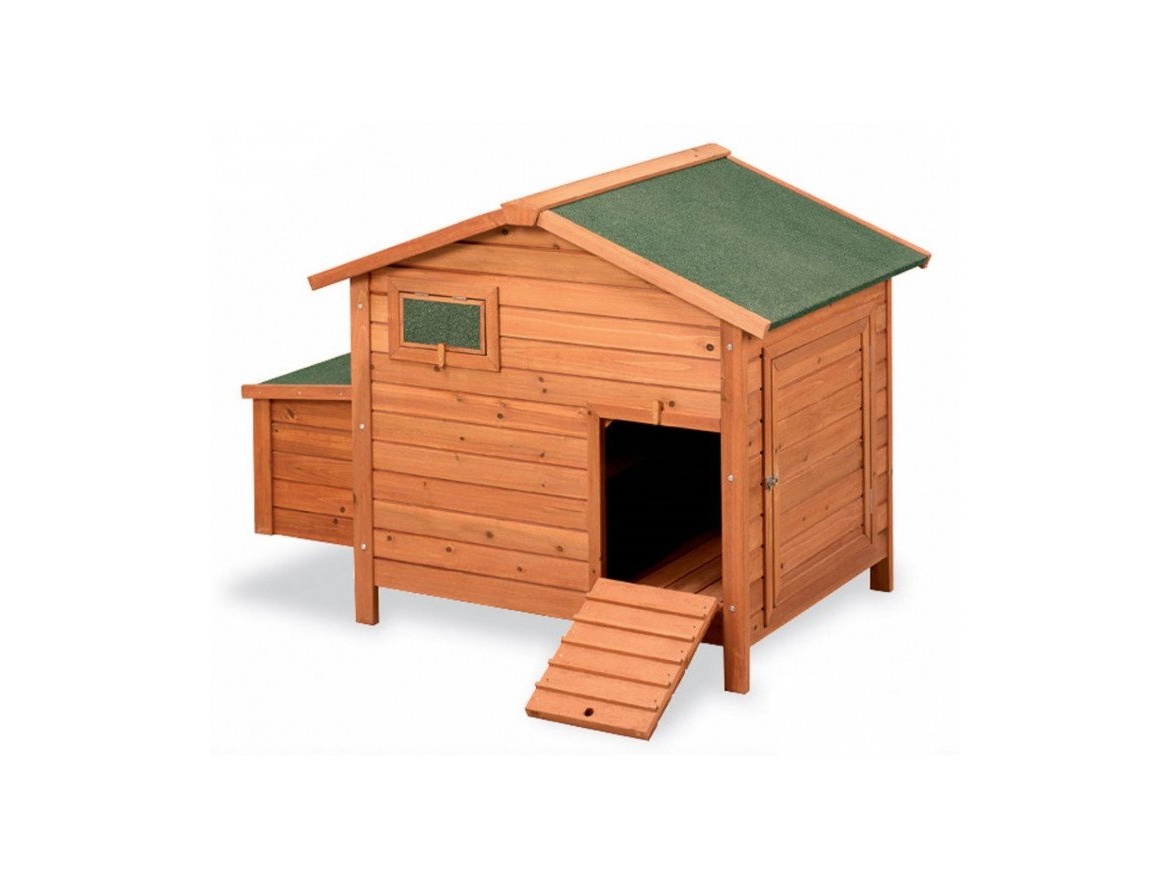 Kurník Scobax Dřevěný kurník a husník MOSKVA MINI, 1115x900x990 mm
