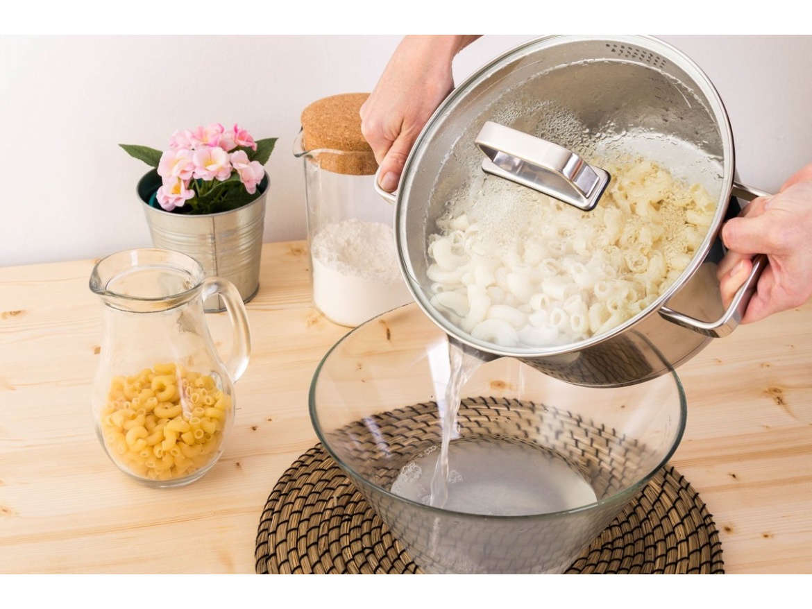 G21 Hrnec  Gourmet Magic s cedníkem 28 cm s poklicí nerez