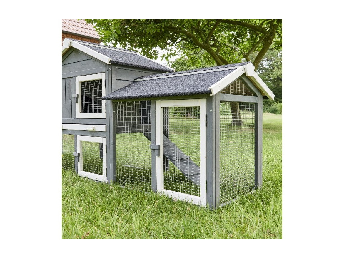 Scobax Dřevěná králíkárna REYKJAVÍK, 2100x540x855 mm