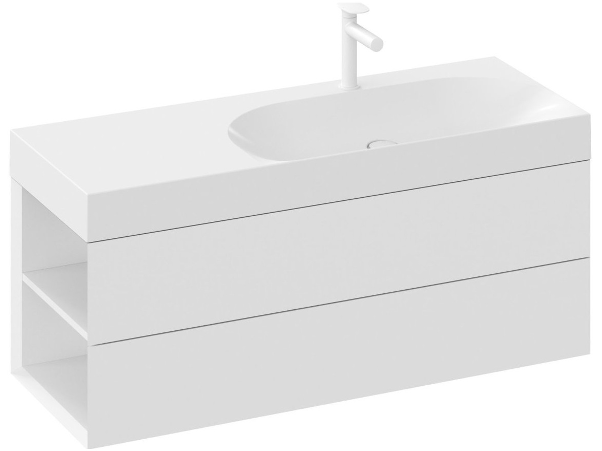 Ravak Umyvadlo Lite 120/80 L, s otvorem pro baterii, bez přepadu