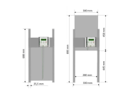 Scobax Komplet automatického otevírání a zavírání kurníku JOSTechnik HK-Bat 30x45 R
