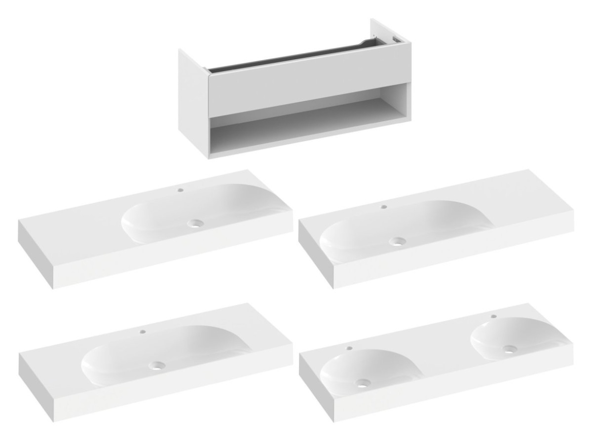 Ravak SD Lite 120 skříňka pod umyvadlo bílá