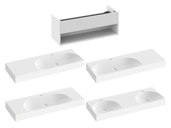 Ravak SD Lite 120 skříňka pod umyvadlo bílá