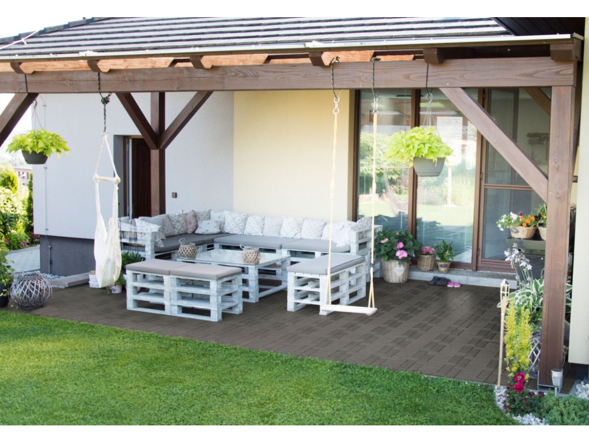 G21 WPC dlaždice  Palmyra, Incana, balení 1 m2