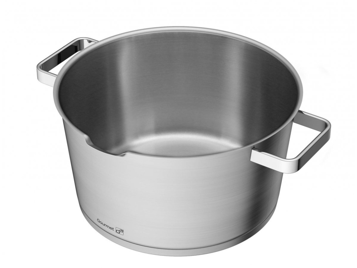 G21 Hrnec  Gourmet Magic s cedníkem 28 cm s poklicí nerez