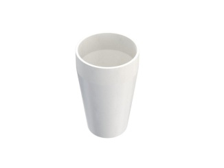 Granitové –  Granisil granitový květináč MONTI 55 cm biela, kulatý