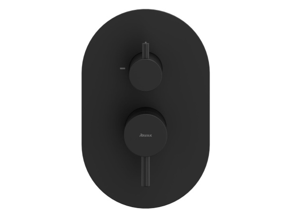 Ravak ES 065.60GLB.O2.RB07E Podomietková batéria 2-cestná pre R-box, zlato kefované