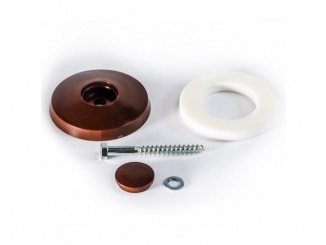 Accessories – Covernit Upevňovací terčík pro komůrkové desky hnědý