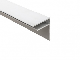 Accessories – Guttaprofil ALU-F elox 16 mm přírodní hliník 16 mm 2000 mm