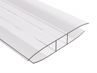 Accessories – Spojovací lišta H Spojovací H profil pro tloušťku 6mm z polykarbonátu Barva: čirá, Šířka: 65/71, Délka: 2000, Síla desky: pro sílu PC 6