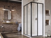 Ravak SRV2 80 195, čierna+transparent