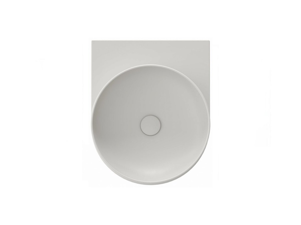 Ravak Umyvadlo Yard 40, bez otvoru pro baterii, bez přepadu, černá matná