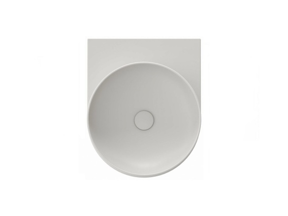 Ravak Umyvadlo Yard 40, bez otvoru pro baterii, bez přepadu, Grey Green