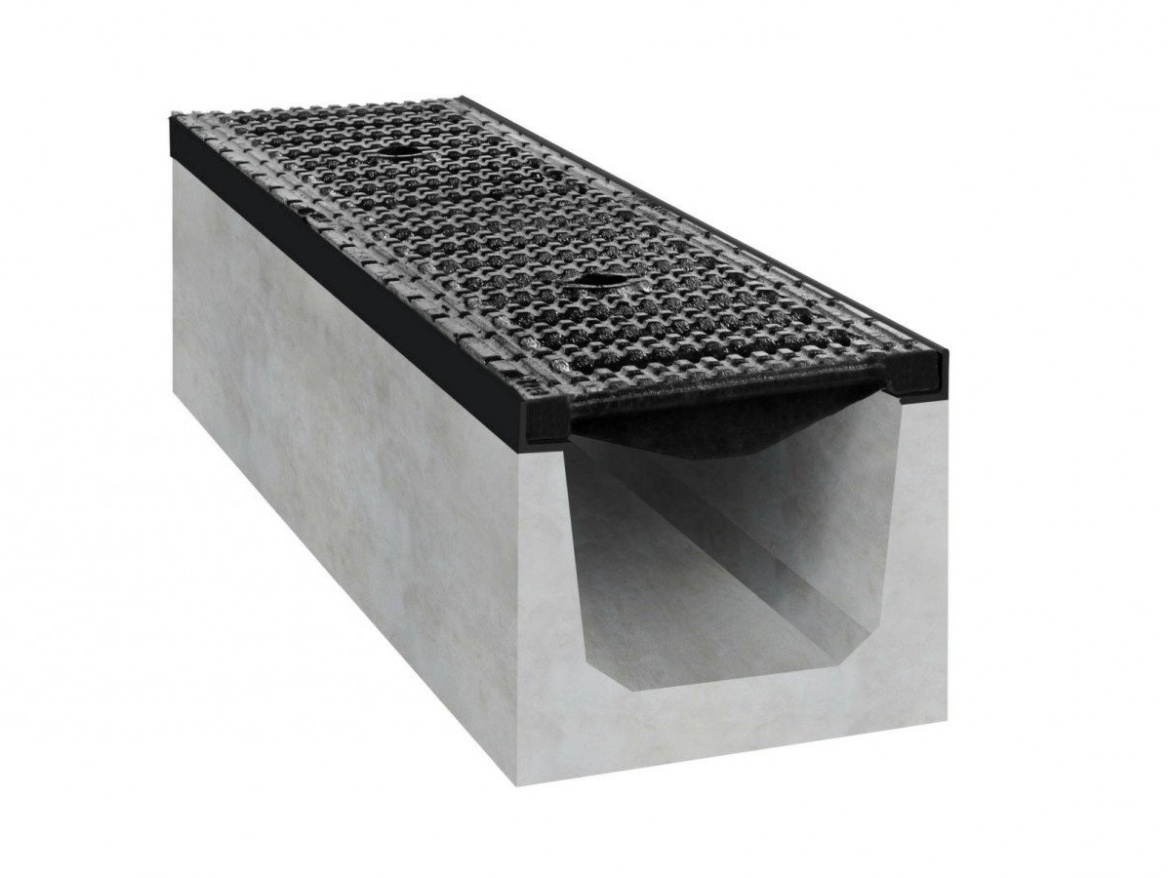 Betonový žlab s litinovou mříží Gutta D400