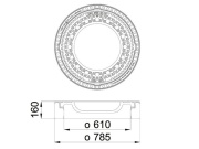 Šachtový poklop s odvětráním Kasi KDB01