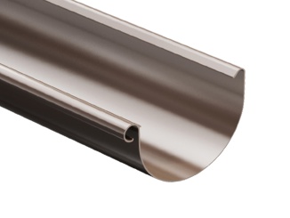 Příslušenství pro Čelo žlabové Gutta Aqua 125 mm, hnědá, levé