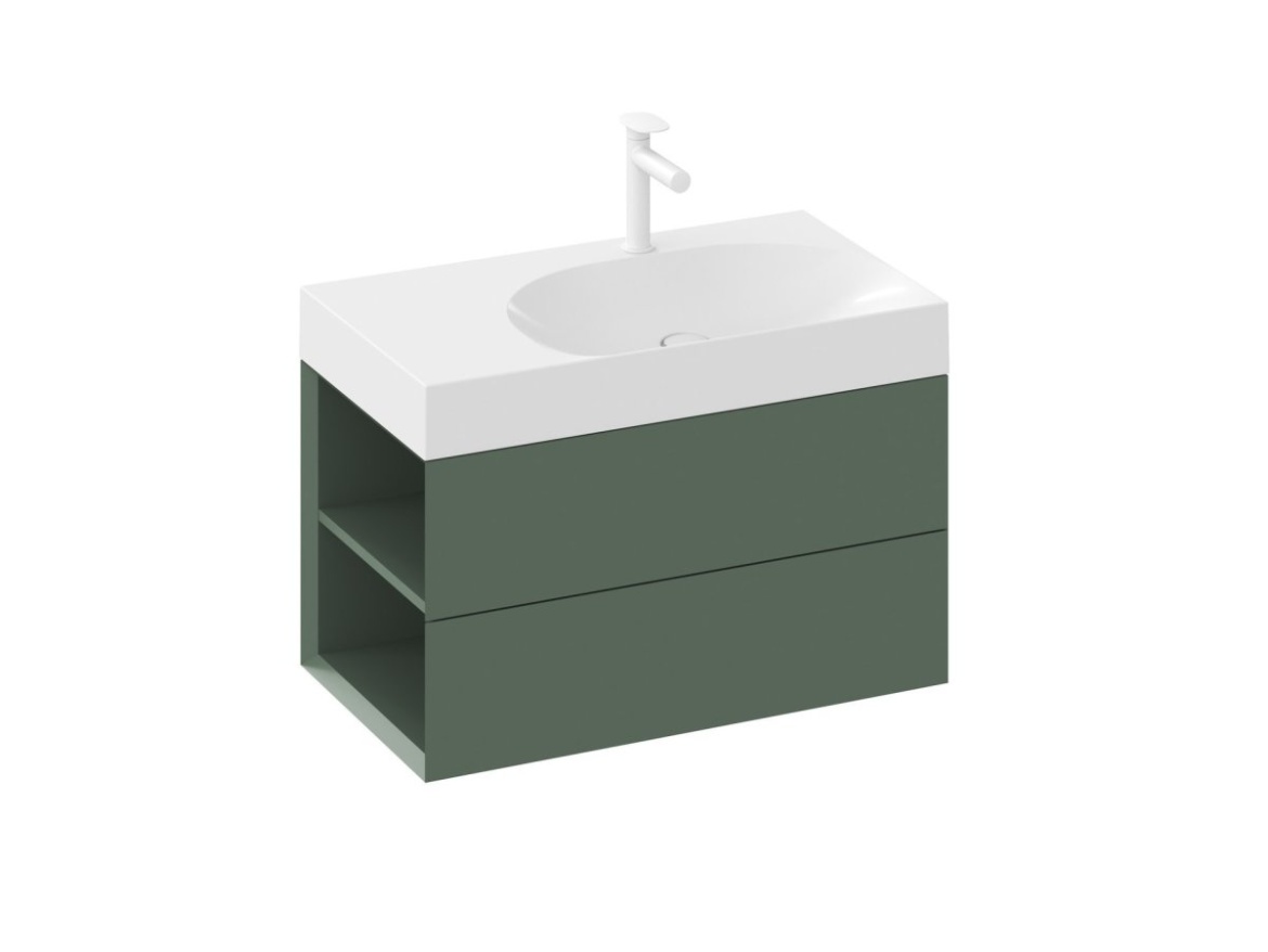 Ravak SD Lite 80 P skrinka pod umývadlo Grey Green