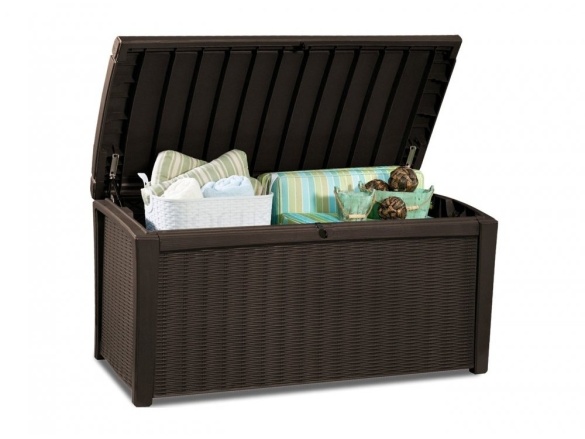 Keter Zahradní úložný box Keter Borneo 416 L - 129,5 x 70 x 62,5 cm - hnědý
